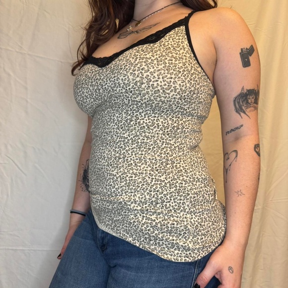 Cheetah Print Lingerie Cami - Picture 1 of 6